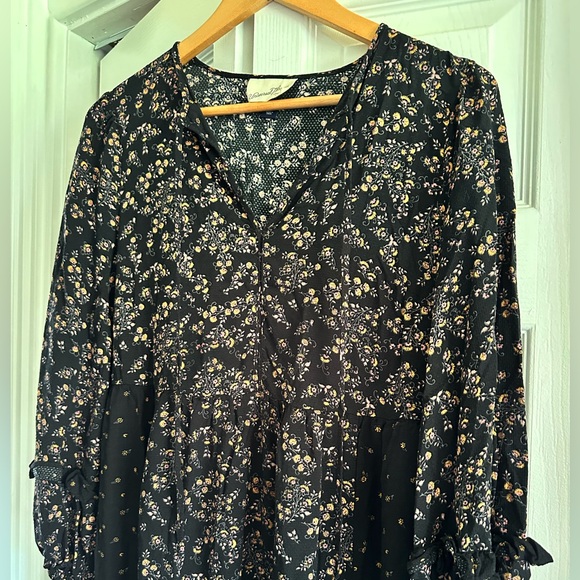 Universal Thread Floral Black Dress - Picture 4 of 13